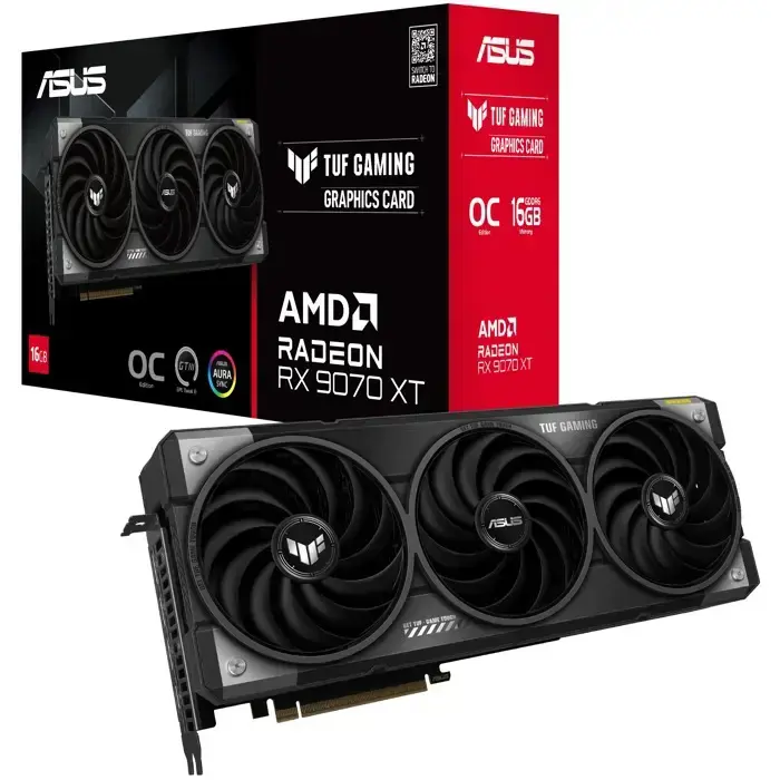 Grafička ASUS TUF Gaming RX 9070 XT OC 16GB GDDR6 TUF-RX9070XT-O16G-GAMING
