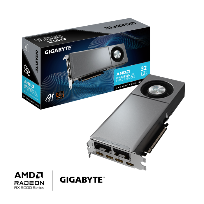 Grafička kartica GIGABYTE Radeon AI PRO R9700, 32GB GDDR6, PCI-E 5.0