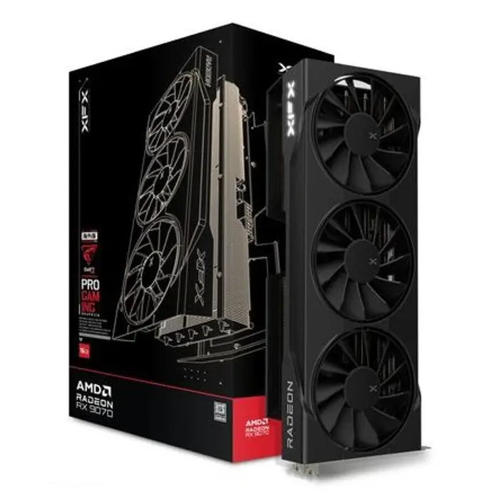 Graphics card. XFX Swift RX 9070 3-FAN Gaming Ed 16GB