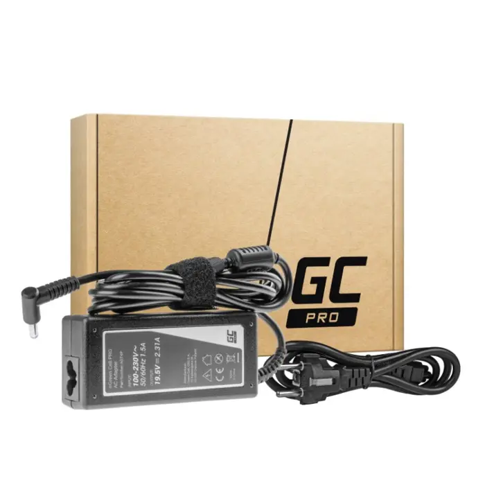 Green Cell (AD74P) AC adapter 45W za HP prijenosnike, 19.5V/2.31A, 4.5mm - 3.0mm