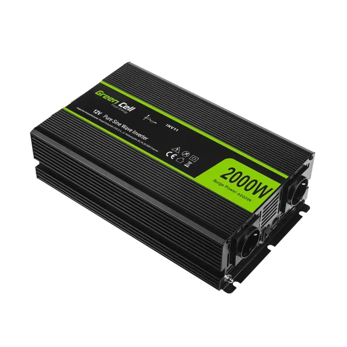 Green Cell - DC til AC inverter - 2000