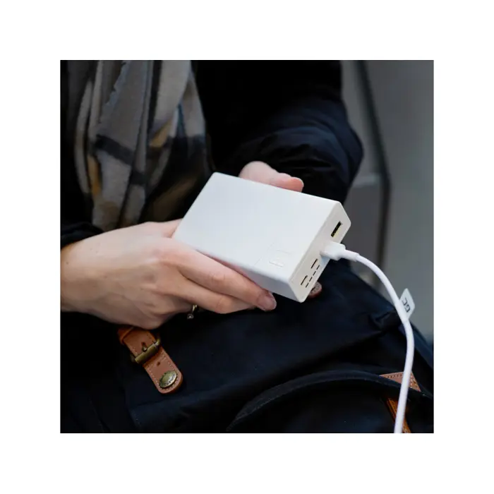 Green Cell GC PowerPlay 20S powerbank 20000mAh 22.5W PD USB C, 3x USB-C, USB-A, Fast Charging, bijeli