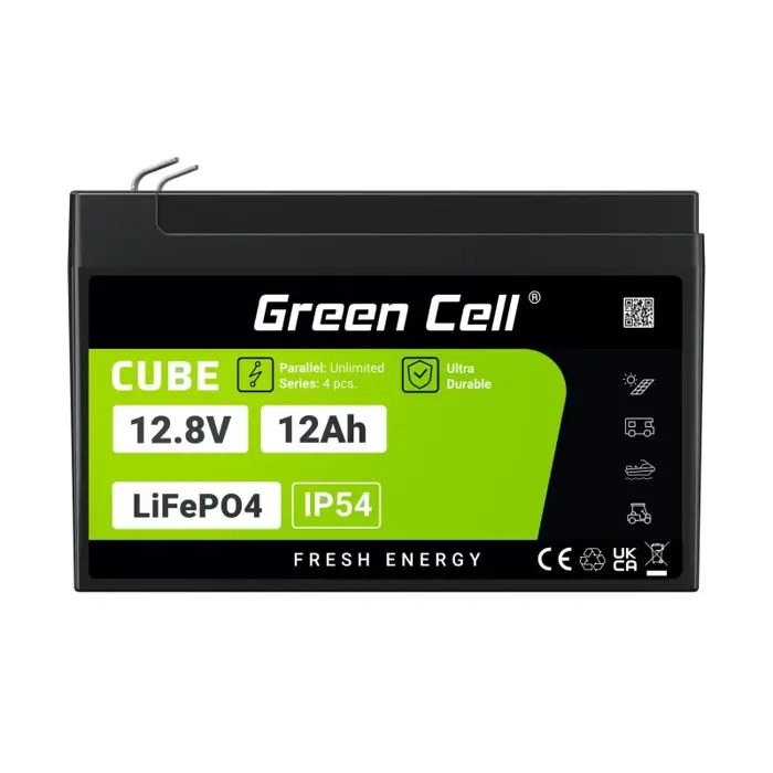 Green Cell LFPGC12V12AH UPS battery Lithium Iron Phosphate (LiFePO4) 12.8 V 12 Ah