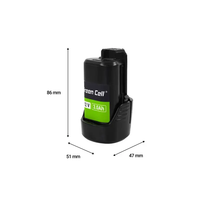 Green Cell PTBO12V3 cordless tool battery / charger