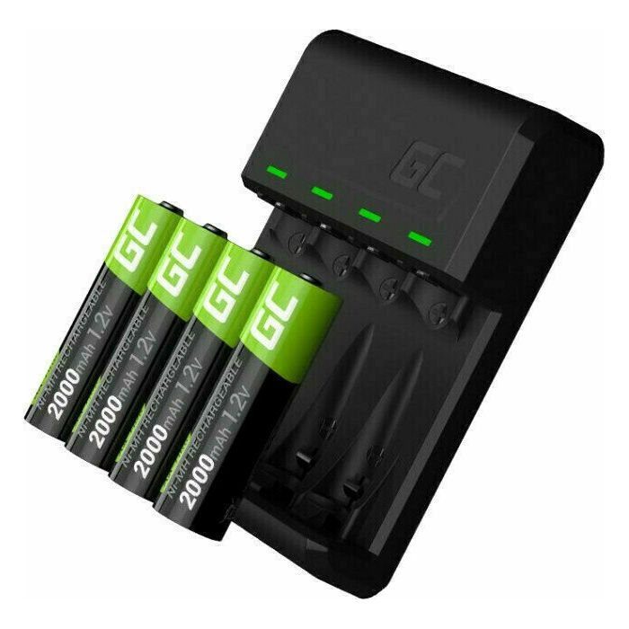 Green Cell punjač VitalCharger + 4x baterije AA 2000mAh Ni-MH