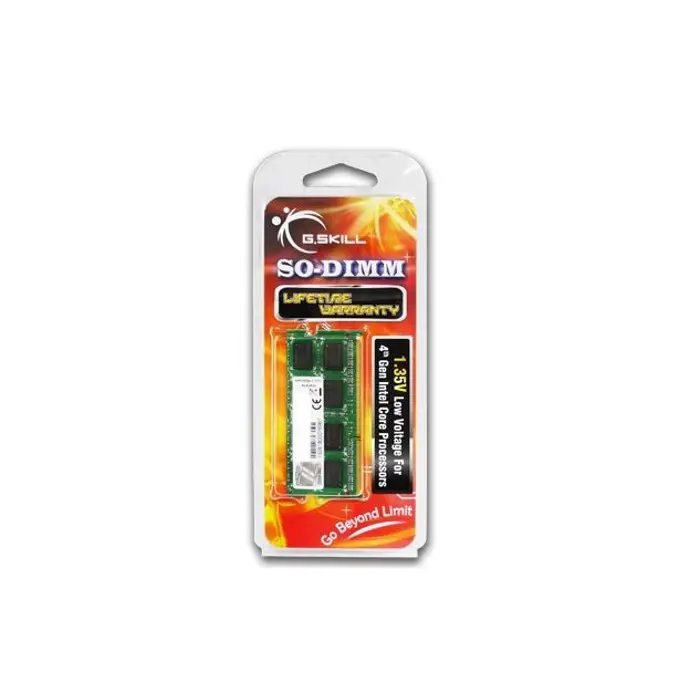 G.Skill 4GB DDR3-1600 memory module 1 x 4 GB 204-pin SO-DIMM