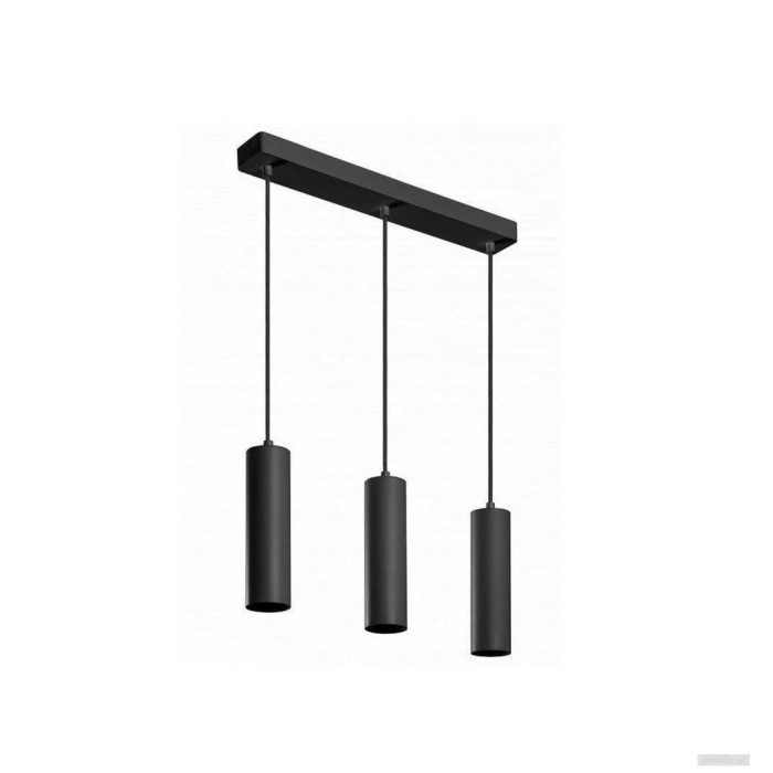GTV pendant lamp TRESOS 3xGU10 220V, black