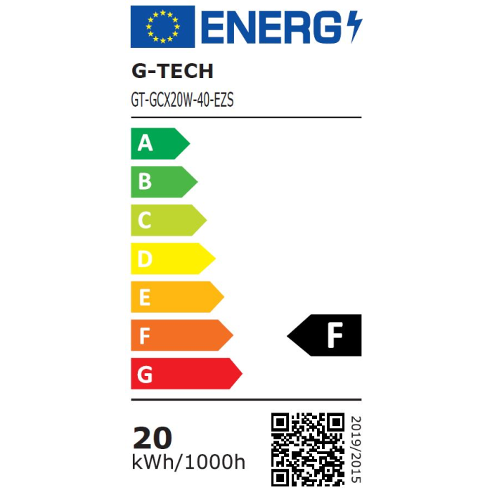 GTV reflektor G-TECH LED 20 W 1600 lm 4000K IP65 120° črn