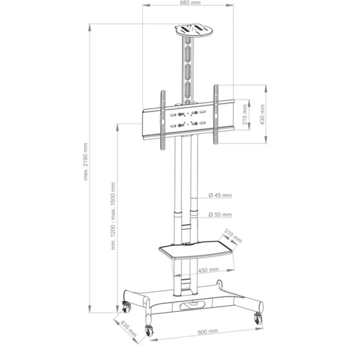 HAGOR HP Twin Stand, bracket