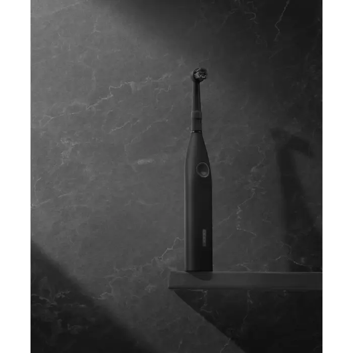 Happybrush ECO R2 Allblack + 3 Refills, Electric Toothbrush (black)