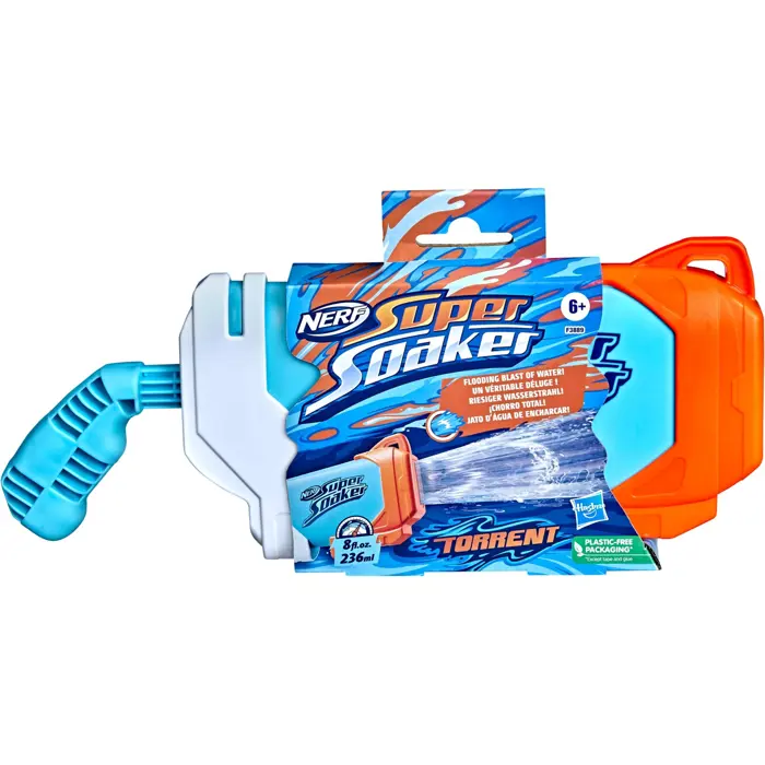 Hasbro Nerf Super Soaker Torrent, water gun (light blue/white)