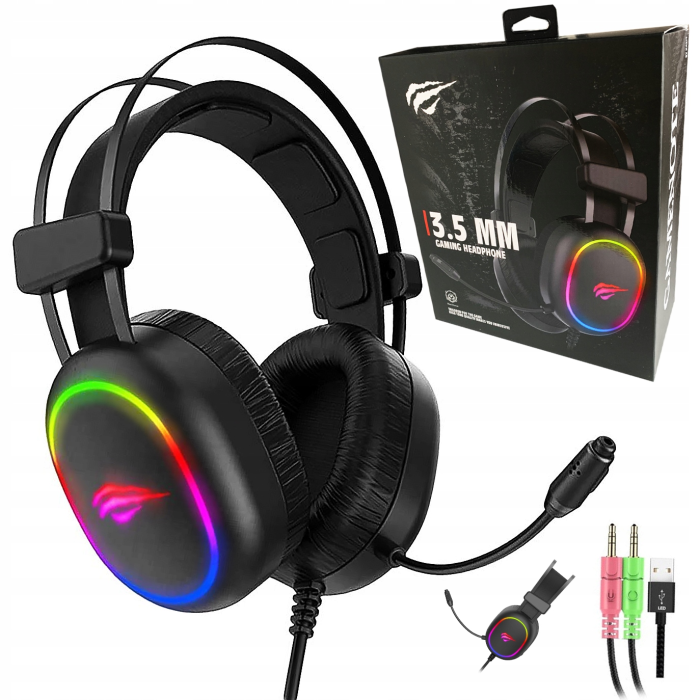 HAVIT Gamenote RGB LED headphones with microphone HV-H2016d