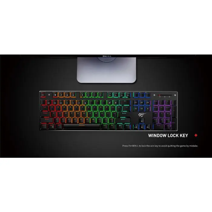 HAVIT Gamenote USB Mechanical Keyboard HV-KB498L - SLO characters