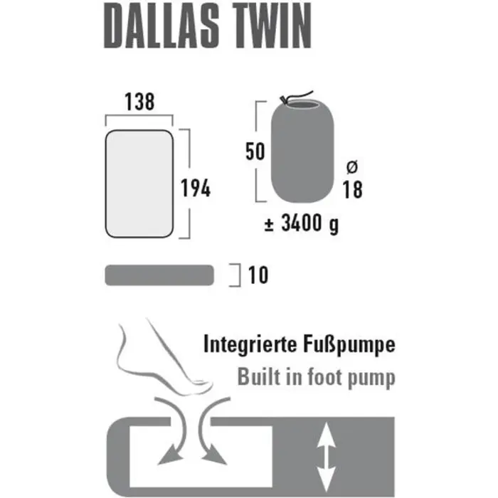 High peak air mattress Dallas Twin - 41033