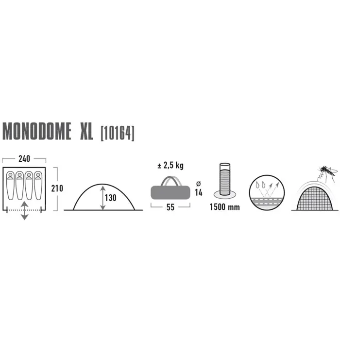 High Peak Monodome XL 4P - 10164
