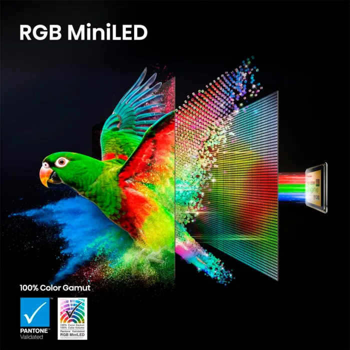 Hisense 100UR8DS RGB MiniLED (253 cm (100 inches), black/dark gray, UltraHD/4K, Hi-View AI Engine RGB, 180Hz panel)