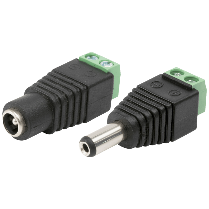 home DC konektor, set, 12 V DC / 3 A - DC 2CS