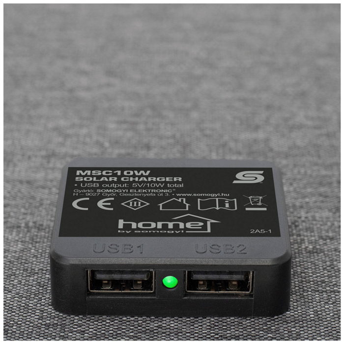home Prijenosni solarni USB punjač, sklopivi, 2 x USB-A, 10W - MSC10W