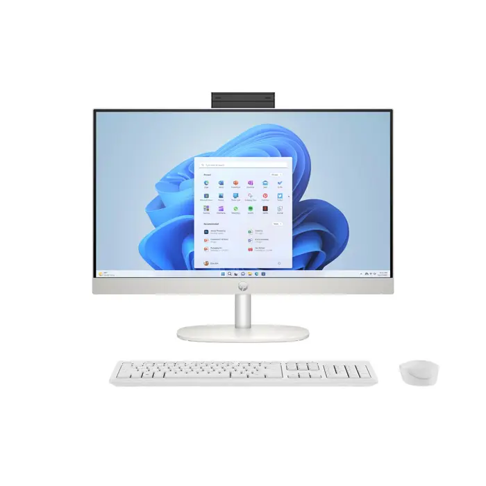 HP 24-cr0332nw AMD Ryzen™ 7 7730U 60.5 cm (23.8") 1920 x 1080 px All-in-One PC 16 GB DDR4-SDRAM 512 GB SSD Windows 11 Home Wi-Fi 6 (802.11ax) White