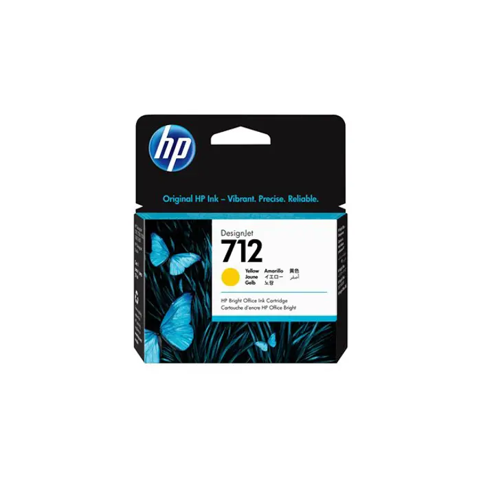 HP 712 29-ml Yellow DesignJet Ink