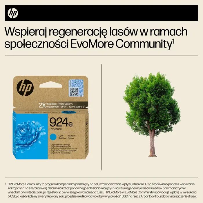 HP 924e EvoMore Cyan Original Ink Cartridge