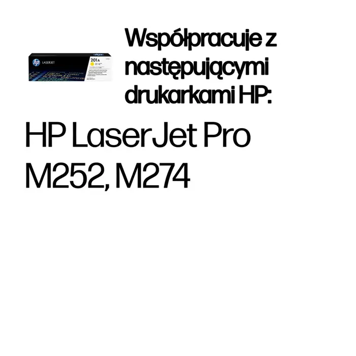 HP Cartridge number 201A HP201A HP 201A Yellow Gelb 1,4k (CF402A)