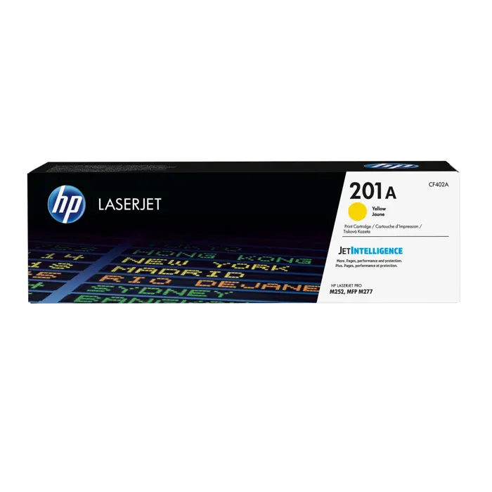 HP Cartridge number 201A HP201A HP 201A Yellow Gelb 1,4k (CF402A)
