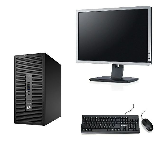 HP EliteDesk 705 G3 MT (AMD PRO A10-8770 3.5GHz/8GB RAM/RadeonR7/256GB SSD) Win10P + Monitor 22", tipk, miš