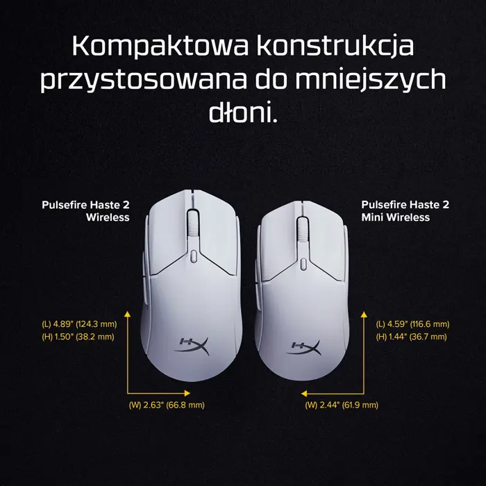 HP HyperX Pulsefire Haste 2 Mini White Mouse