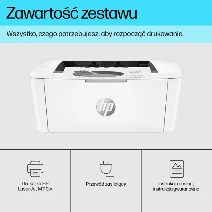 HP LaserJet M110w Printer, Black and white, Printer for Small office, Print, Compact Size