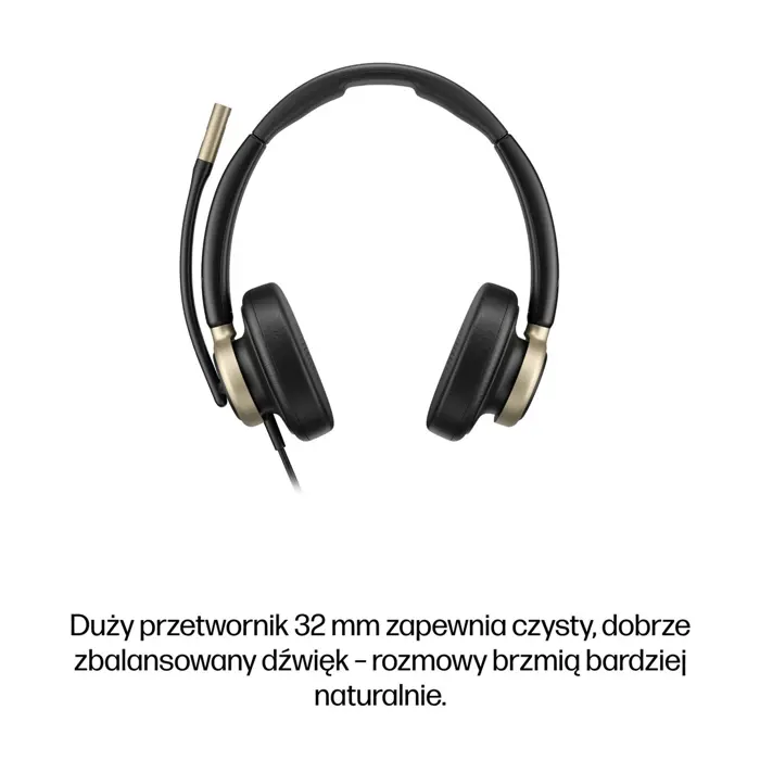 HP Poly Mission 825 Stereo USB Wired Headset