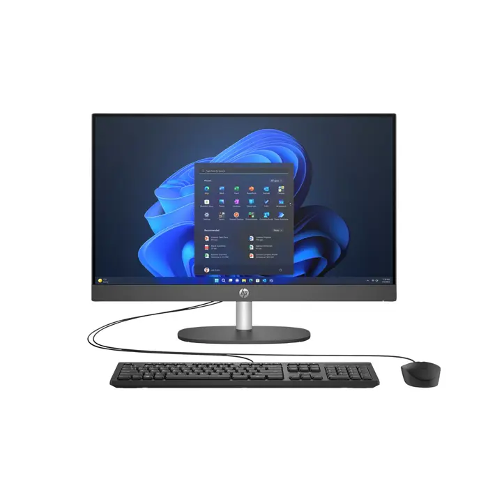 HP ProOne 245 G10 AiO Ryzen 7 77730U 23.8"FHD IPS 250nits AG 16GB DDR4 3200 SSD512 Radeon Vega 8 Kb+Mouse Cam 5Mpx + IR W11Pro Black 3Y OnSite