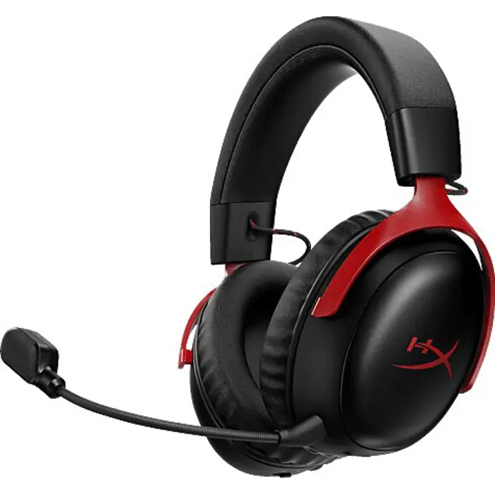 HyperX Cloud III S Wireless - Gaming Headset (Black-Red)