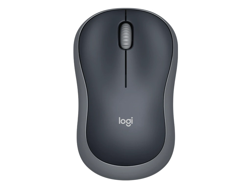 Miška Logitech M185 Wireless, nano, optična, siva - 910-002235
