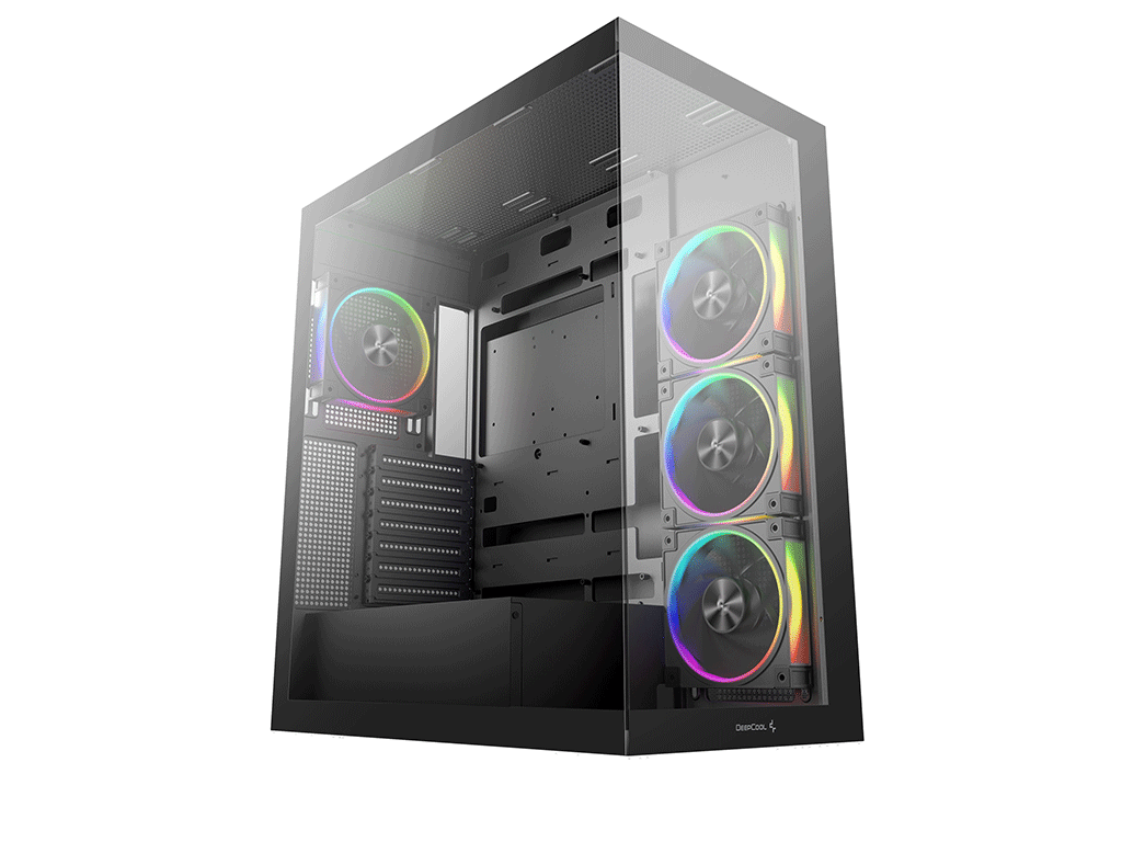 Računalniško ohišje DeepCool CG580 4F V2, ATX, Midi-Tower, Kaljeno steklo, črno - R-CG580-BKADA4-G-2