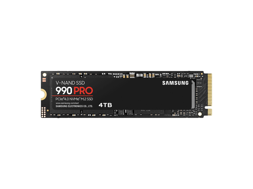 SSD 4TB M.2 80mm PCI-e 4.0 x4 NVMe, V-NAND, Samsung 990 PRO (MZ-V9P4T0BW) - MZ-V9P4T0BW