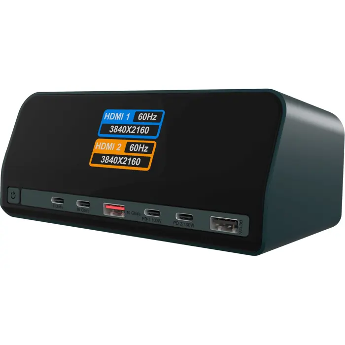 Icy Box IB-DK2300-CH (anthracite, with LCD display)