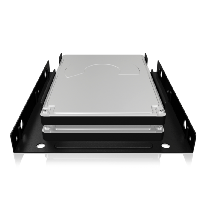 Icybox adapter for 2 × SSD / HDD from 2.5 "to 3.5" for installation in the housing