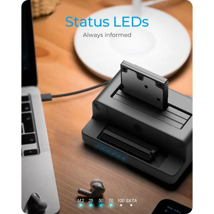 Icybox IB-2914MSCL-C31 docking station and cloning for M.2 NVMe SSD & 2.5''/3.5'' SATA SSD/HDD