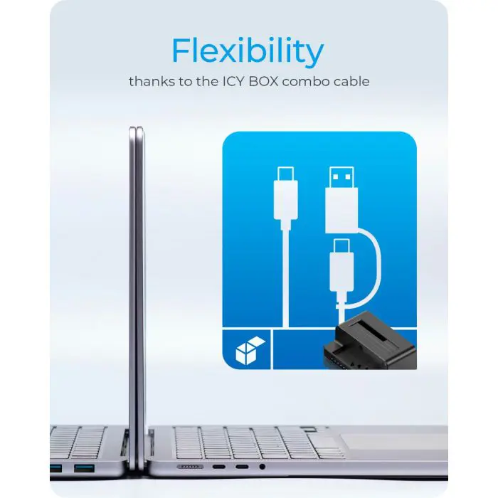 Icybox IB-2914MSCL-C31 docking station and cloning for M.2 NVMe SSD & 2.5''/3.5'' SATA SSD/HDD