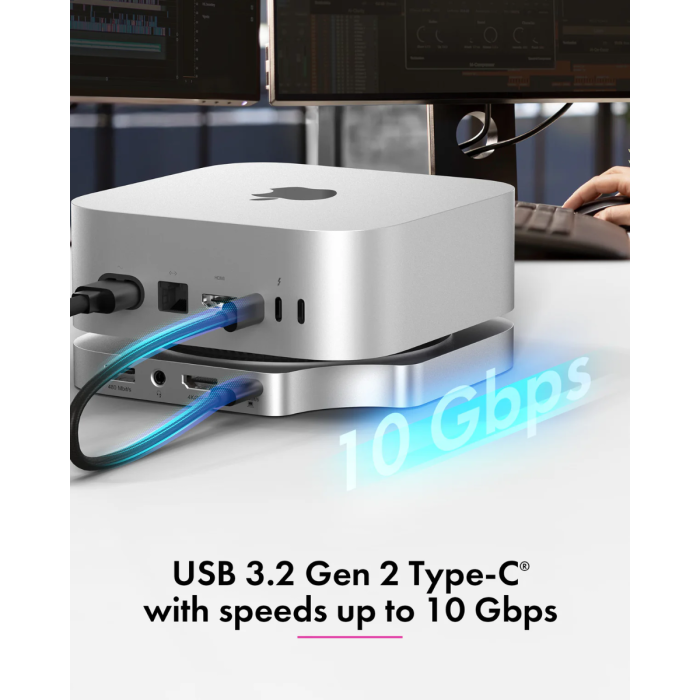 IcyBox IB-DK100 USB-C priklopna postaja za Mac mini M4