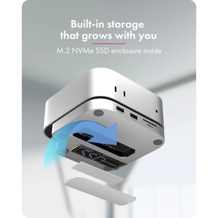 IcyBox IB-DK100 USB-C priklopna postaja za Mac mini M4