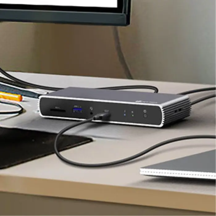 IcyBox IB-DK4012-CPD USB-C 9-in-1 docking station with Power Delivery 100W