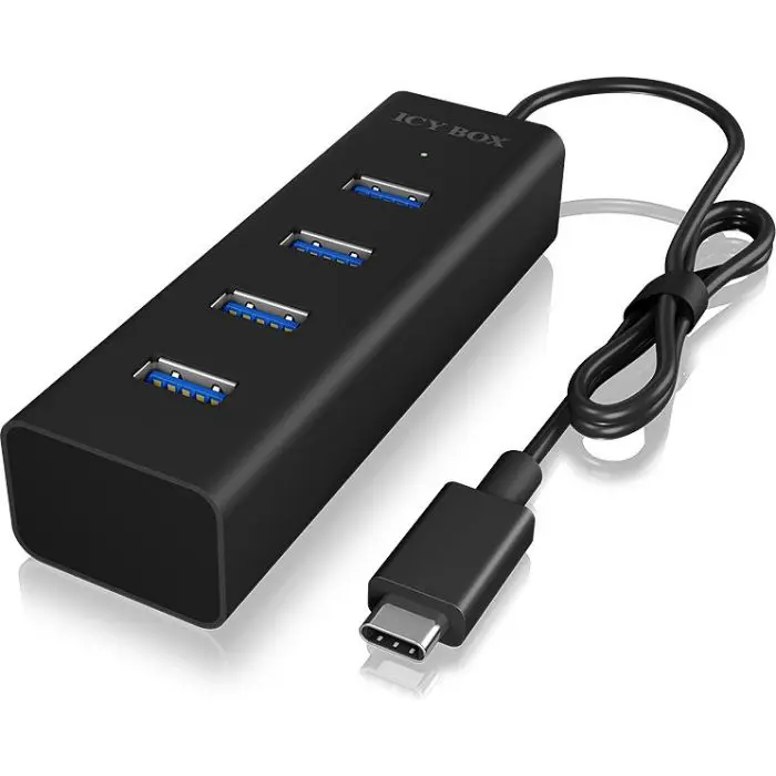 IcyBox IB-HUB1409-C3 4-portni Hub s priključkom USB-C 3.0