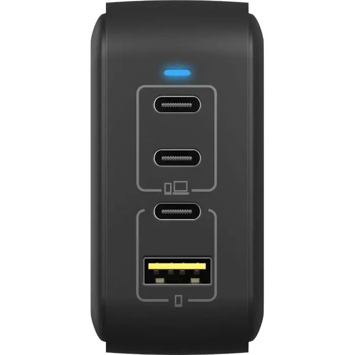 IcyBox IB-PS1040-PD 4-portni USB-C/A 100W GaN polnilec