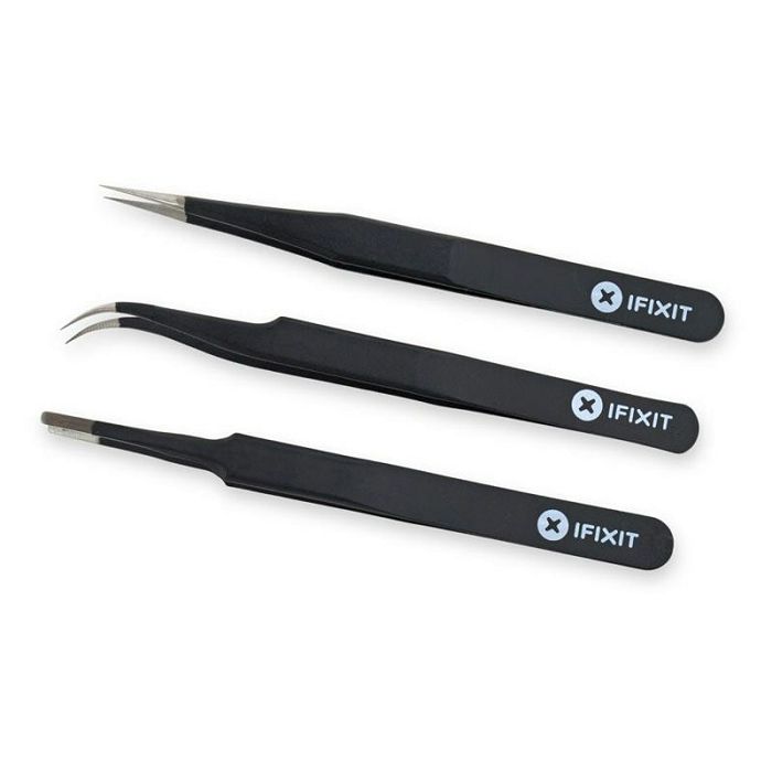 iFixit Precision Tweezer Set PRO - Set of 3 precision tweezers EU145060-3