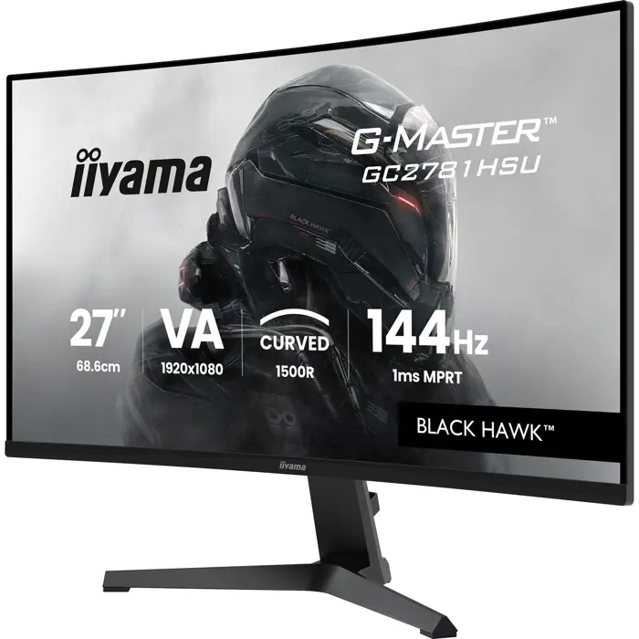 Iiyama G-Master GCB2784HSU-B1 (68.6 cm (27 inches), black, FullHD, Curved, Free-Sync Premium, additional stand, 240Hz panel)