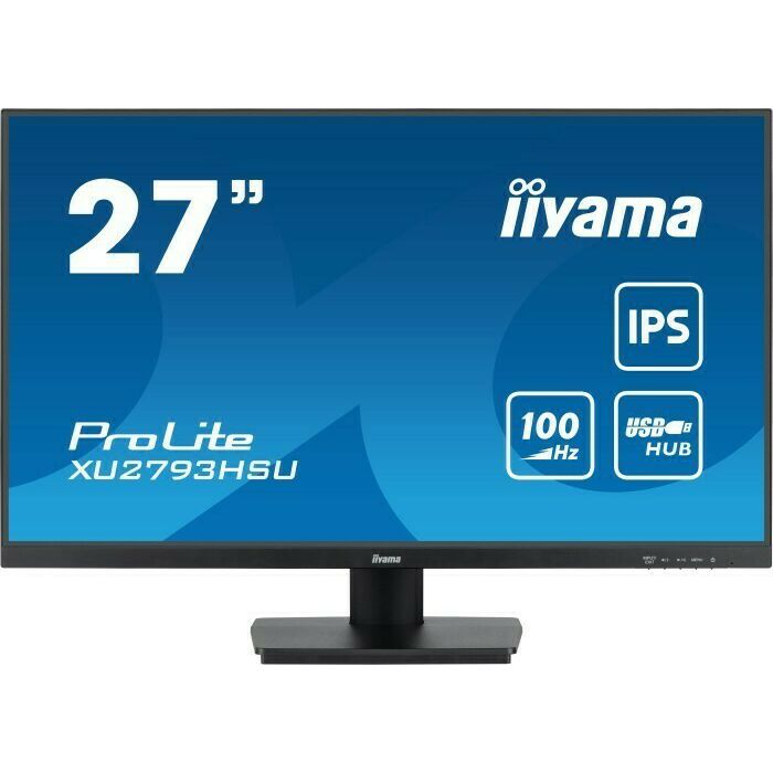 IIYAMA Monitor LED XU2793HSU-B6 27" IPS FHD, 100Hz,1ms, HDMI DP USB HUB Tilt