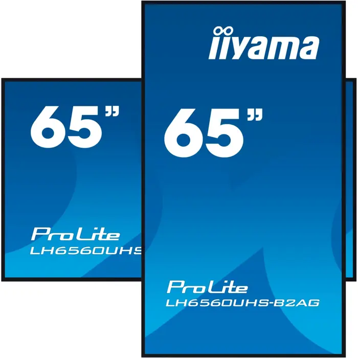 Iiyama ProLite LH6560UHS-B2AG, public display (black (matt), UltraHD/4K, VA, speakers)