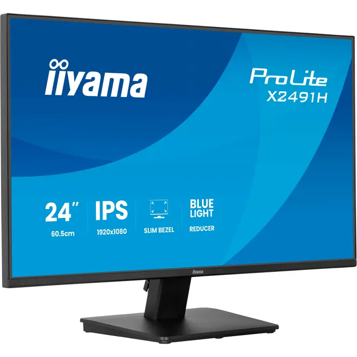 Iiyama ProLite X2491H-B1 (60.5 cm (23.8 inches), black (matt), FullHD, IPS, HDMI, DP, 120Hz panel)